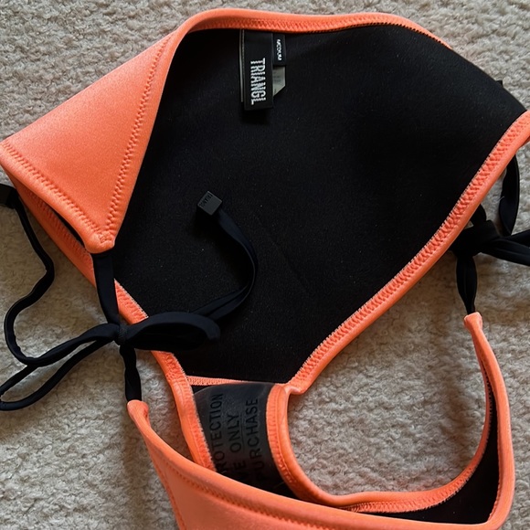 NWOT TRIANGL swimwear orange bikini bottom size medium - Picture 3 of 5